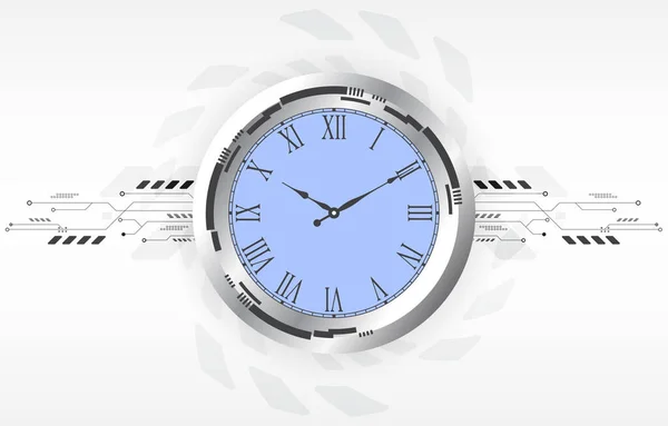 技术模拟时钟白色矢量背景 计算机网络 现代壁纸 — 图库矢量图片