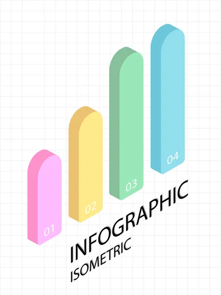 Zeitachseninfografiken Isometrische Vektor Design Und Marketing Symbole Können Für Layout — Stockfoto