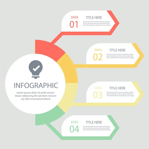 Icone Progettazione Marketing Vettoriale Infografica Della Timeline Possono Essere Utilizzate — Foto Stock