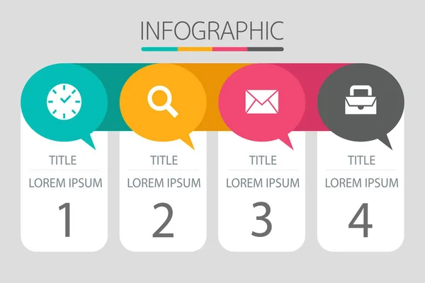 Infográficos Linha Tempo Design Vetorial Ícones Marketing Podem Ser Usados — Fotografia de Stock