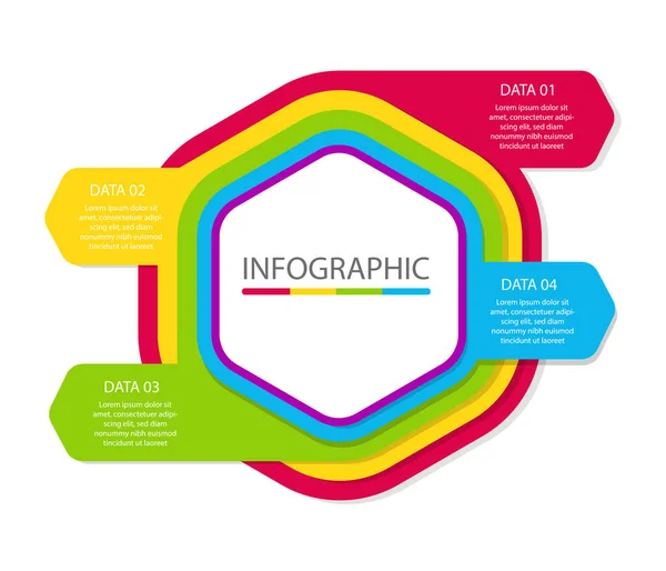 Projektowanie Wektorów Infografik Ikony Marketingowe Mogą Być Używane Układu Przepływu — Zdjęcie stockowe