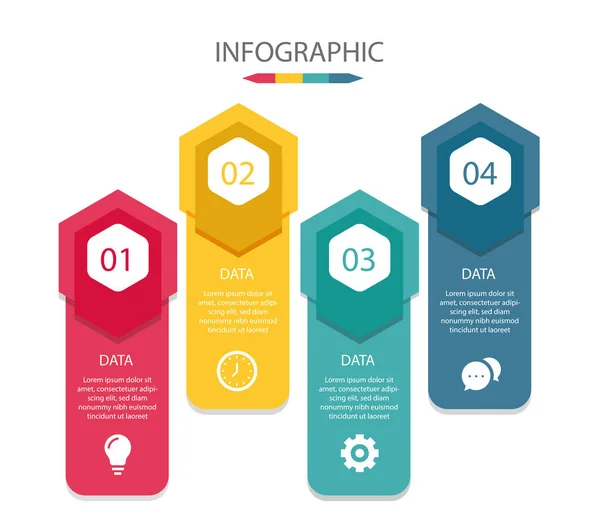 Časová Osa Infografické Vektorové Konstrukce Marketingové Ikony Lze Použít Pro — Stock fotografie