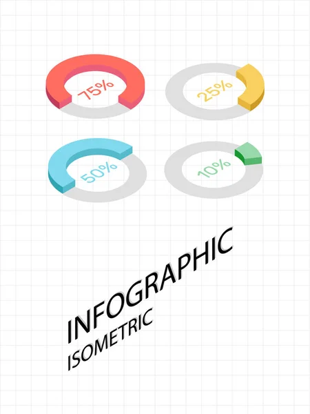 Инфографика Временных Линий Изометрический Векторный Дизайн Маркетинговые Иконки Могут Использованы — стоковое фото