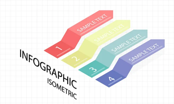Tidslinje Infographics Isometriska Vektor Design Och Marknadsföring Ikoner Kan Användas — Stockfoto
