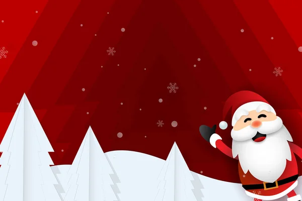 Hintergrund Weihnachtsfest Elemente Mit Weihnachtsmann Und Geschenkschachteln Weihnachtsbaum Auf Einem — Stockfoto