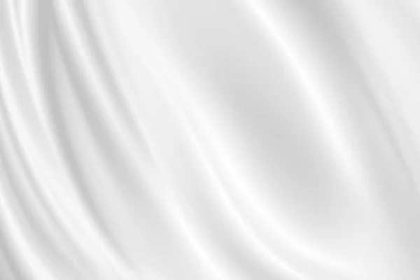 Абстрактный Фон Роскошная Текстура Белая Складчатая Ткань Морщинистая Волна Кривая — стоковое фото