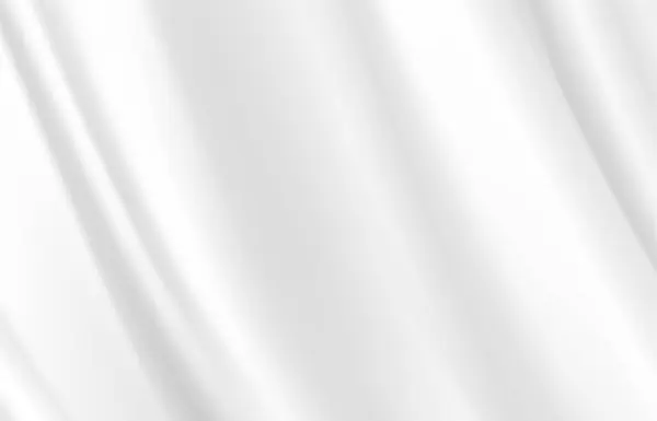 Abstrakt Hintergrund Luxus Textur Weiß Faltig Stoff Zerknittert Wellenkrümmung Moderne — Stockvektor