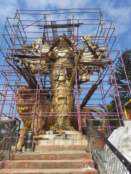Channapatna Karnataka Indien Oktober 2022 Nahaufnahme Des Größten Chamundeshwari Idols — Stockfoto