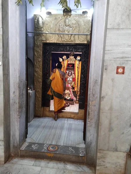 Mandya Karnataka Indie Maj 2022 Zbliżenie Pięknego Widoku Sri Arkeshwara — Zdjęcie stockowe
