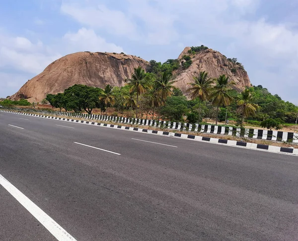 Ramanagar Karnataka Inde Apr 2023 Gros Plan Belle Route Ramanagara — Photo