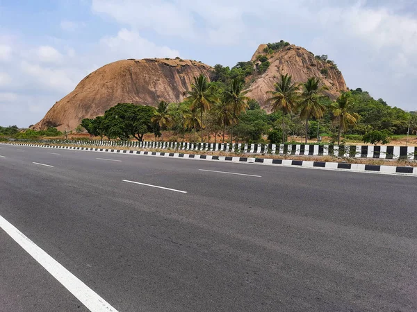 Ramanagar Karnataka Inde Apr 2023 Gros Plan Belle Route Ramanagara — Photo