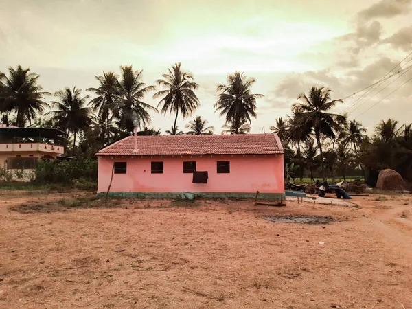 Mandya Karnataka India Abr 2023 Primeros Planos Antigua Casa Pueblo —  Fotos de Stock