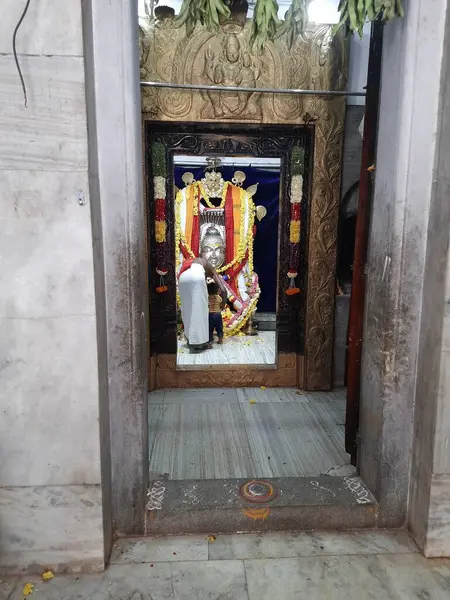 Mandya Karntaka Indie Wrz 2023 Zbliżenie Pięknej Świątyni Arkeshwara Garbhagudi — Zdjęcie stockowe