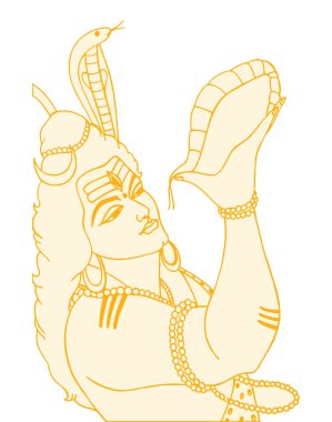 Lord Shiva tasarım elementlerinin çizimi ya da çizimi düzenlenebilir resimlerdir.