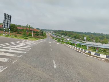 Ramanagara, Karnataka, India-June 2 2024: Closeup of beautiful Hill view from roadside from Mysuru and Bengaluru expressway near the Ramanagara. clipart