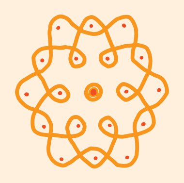 Hintli Rangoli Kolam 'ın kapanışı ve yaklaşan festivali bu minimalist Rangoli tasarımlarıyla kutlamak..