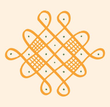 Hintli Rangoli Kolam 'ın kapanışı ve yaklaşan festivali bu minimalist Rangoli tasarımlarıyla kutlamak..