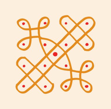 Hintli Rangoli Kolam 'ın kapanışı ve yaklaşan festivali bu minimalist Rangoli tasarımlarıyla kutlamak..