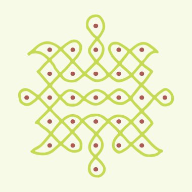 Hintli Rangoli Kolam 'ın kapanışı ve yaklaşan festivali bu minimalist Rangoli tasarımlarıyla kutlamak..