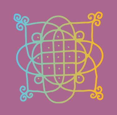 Hintli Rangoli Kolam 'ın kapanışı ve yaklaşan festivali bu minimalist Rangoli tasarımlarıyla kutlamak..