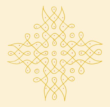 Hintli Rangoli Kolam 'ın kapanışı ve yaklaşan festivali bu minimalist Rangoli tasarımlarıyla kutlamak..