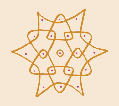 Hintli Rangoli Kolam 'ın kapanışı ve yaklaşan festivali bu minimalist Rangoli tasarımlarıyla kutlamak..