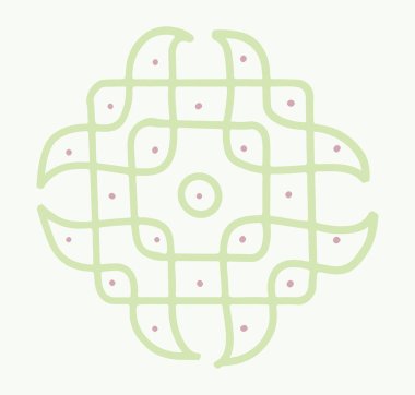 Hintli Rangoli Kolam 'ın kapanışı ve yaklaşan festivali bu minimalist Rangoli tasarımlarıyla kutlamak..