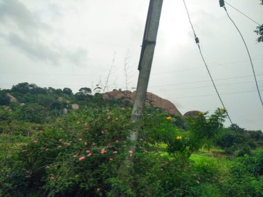 Maddur ve Magadi otobanı manzaralı yol kenarı doğayla iç içe..