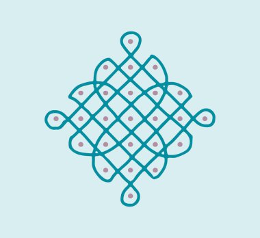 Hintli Rangoli Kolam 'ın kapanışı ve yaklaşan festivali bu minimalist Rangoli tasarımlarıyla kutlamak..