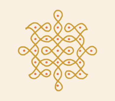 Hintli Rangoli Kolam 'ın kapanışı ve yaklaşan festivali bu minimalist Rangoli tasarımlarıyla kutlamak..