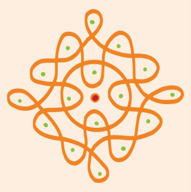 Hintli Rangoli Kolam 'ın kapanışı ve yaklaşan festivali bu minimalist Rangoli tasarımlarıyla kutlamak..