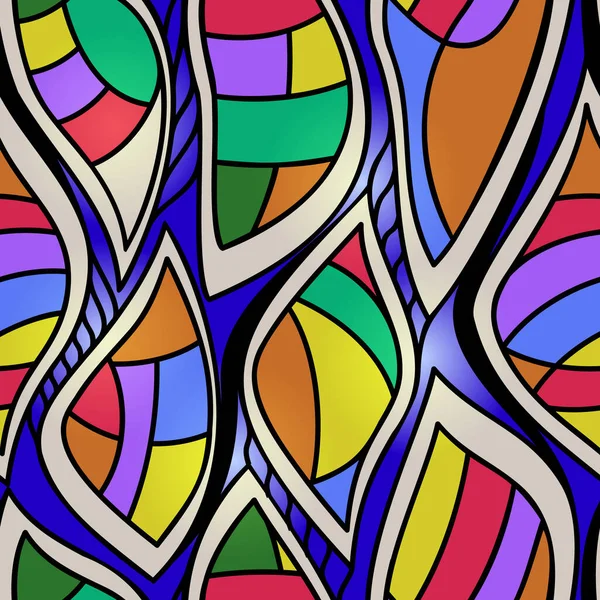Verre Coloré Abstrait Brillant Motif Vectoriel Géométrique Sans Couture — Image vectorielle