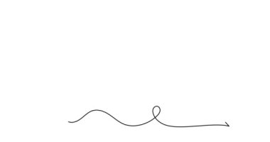 Haritadaki konum bir çizgi sanat animasyonu, el çizimi istikamet sürekli sınır hareketi, modaya uygun kendi kendine çizim şablonu yönü, minimalist tasarım. 4k film
