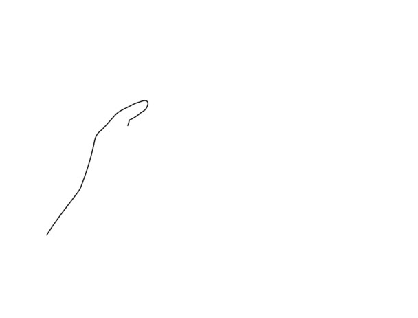 Ruka Otevřenou Knihou One Line Art Animace Ručně Kreslený Notebook — Stock video