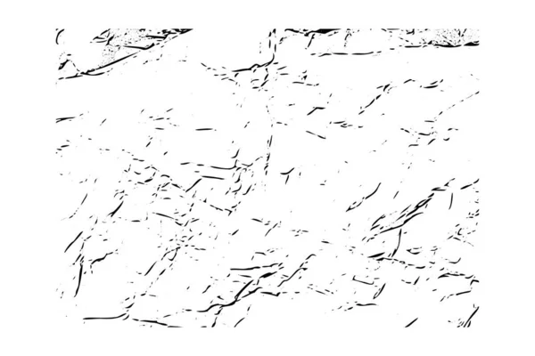 卷曲皱皱纸油墨质感覆盖 抽象凌乱的抓痕和折痕 条纹和磨损 复古效果 孤立无援B — 图库矢量图片