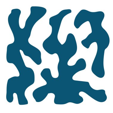 Matisse 'in ilham verdiği organik şekiller. Soyut moda modern naif çiçek şekilleri, botanik basit estetik elementler. Çağdaş kolaj, boho eğrileri dekorasyonu. İzole edilmiş. Vektör.