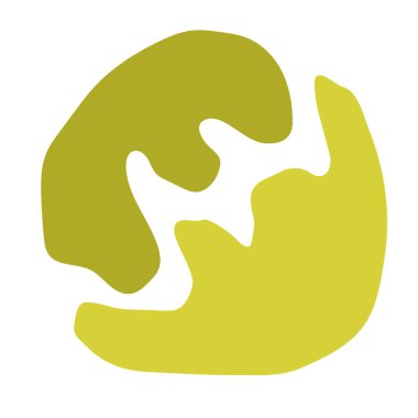 Matisse 'in ilham verdiği organik şekiller. Soyut moda modern naif çiçek şekilleri, botanik basit estetik elementler. Çağdaş kolaj, boho eğrileri dekorasyonu. İzole edilmiş. Vektör.