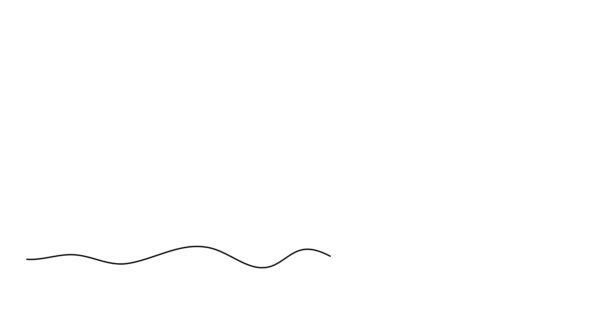 Δράκος Μία Γραμμή Animation Τέχνη Συνεχής Κίνηση Σχεδίασης Περιγράμματος Χειροποίητα — Αρχείο Βίντεο