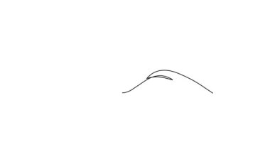 WI-FI ile el işaretleri bir çizgi sanat animasyonu, el çizimi avuç içi internet noktası, erişim noktası sürekli çizim hareketi. Serbest bölge kablosuz çevrimiçi konsept, şablon özgün kendini çizim 