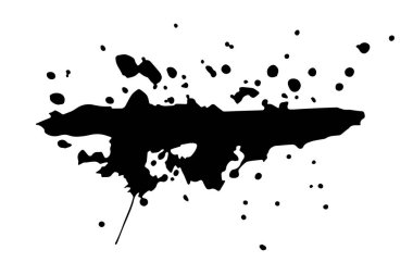 Grunge mürekkep ayırıcı, lekeli lekeler, lekeler, noktalar, çizgiler. Soyut ayrıştırıcı, boya lekeleri, suluboya lekeleri. El çizimi boya şeridi, tasarım için sanat öğesi..