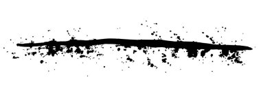 Grunge mürekkep ayırıcı, lekeli lekeler, lekeler, noktalar, çizgiler. Soyut ayrıştırıcı, boya lekeleri, suluboya lekeleri. El çizimi boya şeridi, tasarım için sanat öğesi..