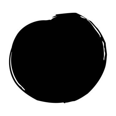 Grunge dairesi, çizgili fırça darbesi lekesi, sıçrama, lekeler, noktalar, çizgiler. Soyut dağınık yuvarlak lekeler. Tabaklar, Rorschach Testi için suluboya. İzole edilmiş.