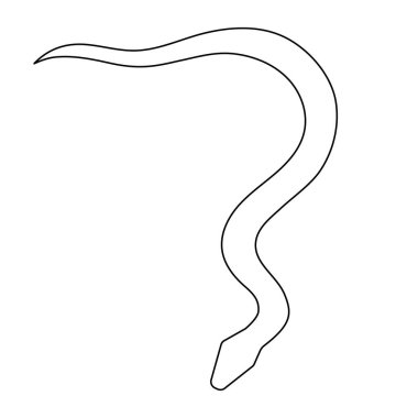 Yılan bir çizgi sanat, el çizimi aralıksız çizim çizimi, 2025 yılının sembolü. Zehirli sürüngen yılan ana hatları, vahşi yaşam doğa kavramı. Düzenlenebilir felç.