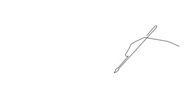 El yazısı 2025 bir çizgi sanat animasyonu, el çizimi sürekli kontur çizim hareketi. Tatil konsepti, şenlikli yeni yıl el yazısı metni, minimalist video tasarımı. 4K kendi kendine çizim filmi