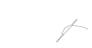 El yazısı 2025 bir çizgi sanat animasyonu, el çizimi sürekli kontur çizim hareketi. Tatil konsepti, şenlikli yeni yıl el yazısı metni, minimalist video tasarımı. 4K kendi kendine çizim filmi