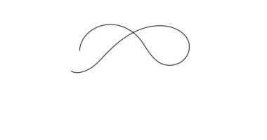 Yılan 1 çizgi sanat animasyonu, el çizimi hareketleri. Bayram konsepti, bayram konsepti, Çin astrolojik burcu, zehirli sürüngen yılan ana hatlı video-.4k filmi.