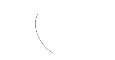 Yılan 1 çizgi sanat animasyonu, el çizimi hareketleri. Bayram konsepti, bayram konsepti, Çin astrolojik burcu, zehirli sürüngen yılan ana hatlı video-.4k filmi.