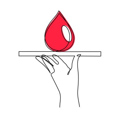 Dünya Kan Bağışı Günü bir sıra sanat, dev damlacık sürekli çevreleme güvenli yaşam çizimi, gönüllü bağışta bulunma sembolü insan nezaketi, 14 Haziran 'da tıbbi hayır kurumuna adanmıştır. Düzenlenebilir vuruş