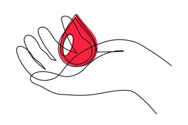 Dünya Kan Bağışı Günü bir sıra sanat, dev damlacık sürekli çevreleme güvenli yaşam çizimi, gönüllü bağışta bulunma sembolü insan nezaketi, 14 Haziran 'da tıbbi hayır kurumuna adanmıştır. Düzenlenebilir vuruş