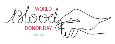 Dünya Kan Bağışı Günü bir sıra sanat, dev damlacık sürekli çevreleme güvenli yaşam çizimi, gönüllü bağışta bulunma sembolü insan nezaketi, 14 Haziran 'da tıbbi hayır kurumuna adanmıştır. Düzenlenebilir vuruş